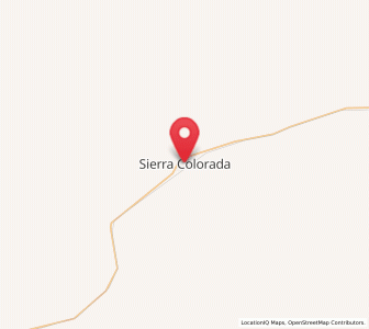 Map of Sierra Colorada, Rio Negro