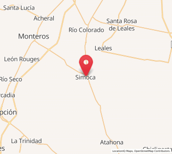 Map of Simoca, Tucuman