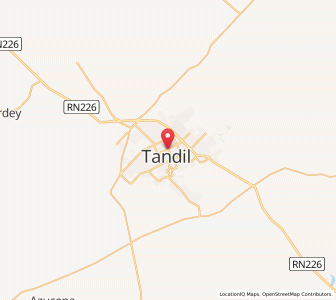 Map of Tandil, Buenos Aires