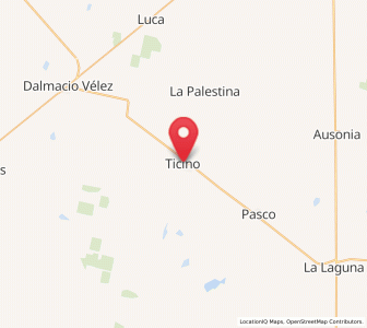 Map of Ticino, Cordoba