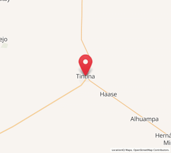 Map of Tintina, Santiago del Estero