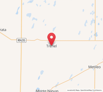 Map of Trenel, La Pampa
