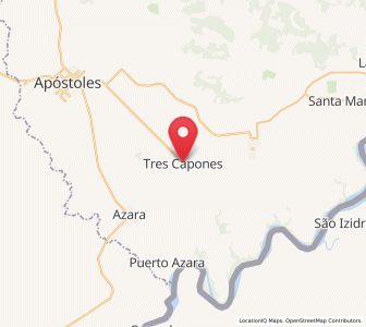 Map of Tres Capones, Misiones