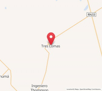 Map of Tres Lomas, Buenos Aires