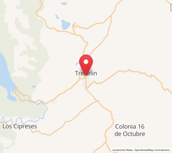 Map of Trevelin, Chubut