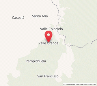 Map of Valle Grande, Jujuy