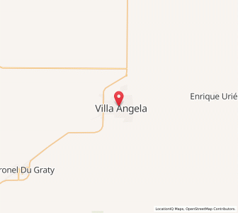 Map of Villa Ángela, Chaco