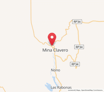 Map of Villa Cura Brochero, Cordoba