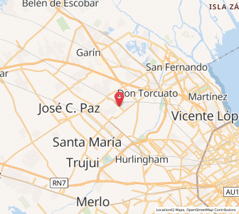 Map of Villa de Mayo, Buenos Aires