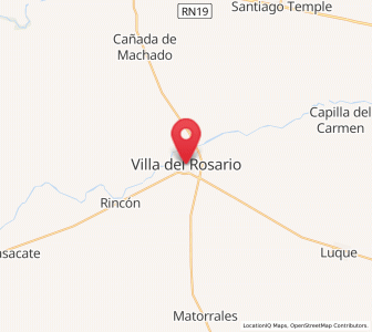 Map of Villa del Rosario, Cordoba