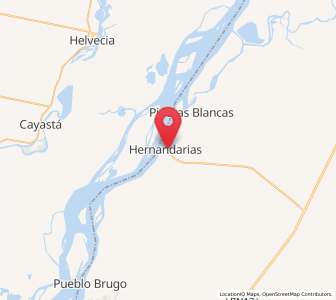 Map of Villa Hernandarias, Entre Rios