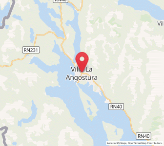 Map of Villa La Angostura, Neuquen