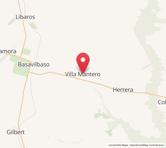 Map of Villa Mantero, Entre Rios