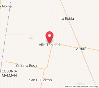 Map of Villa Trinidad, Santa Fe