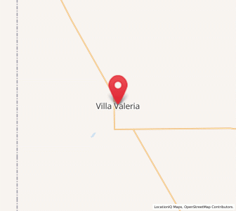 Map of Villa Valeria, Cordoba