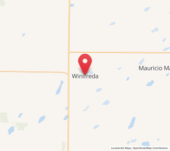 Map of Winifreda, La Pampa
