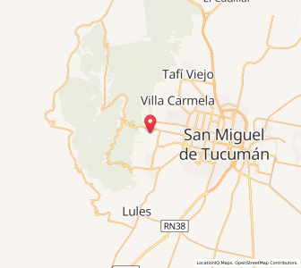 Map of Yerba Buena, Tucuman