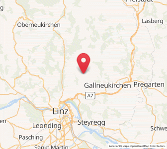Map of Altenberg bei Linz, Upper Austria