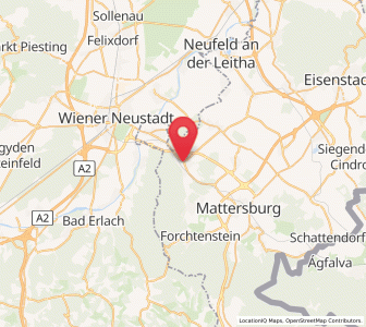 Map of Bad Sauerbrunn, Burgenland