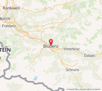Map of Bludenz, Vorarlberg