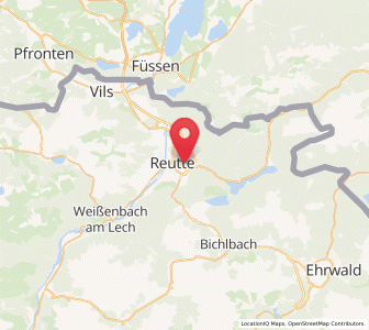 Map of Breitenwang, Tyrol