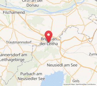 Map of Bruckneudorf, Burgenland