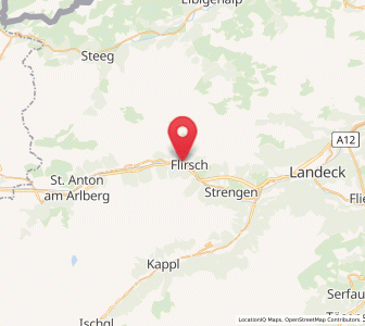 Map of Flirsch, Tyrol