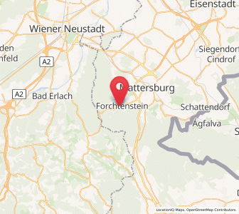 Map of Forchtenstein, Burgenland