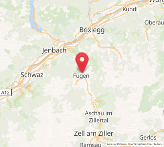 Map of Fügen, Tyrol