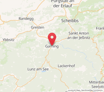 Map of Gaming, Lower Austria
