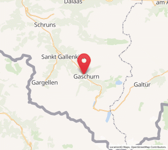 Map of Gaschurn, Vorarlberg