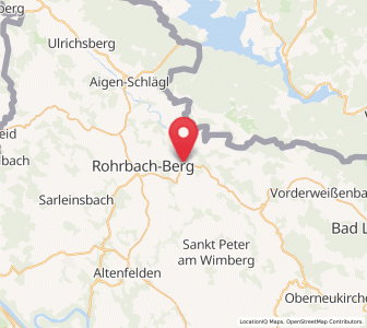 Map of Haslach an der Mühl, Upper Austria