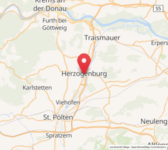 Map of Herzogenburg, Lower Austria