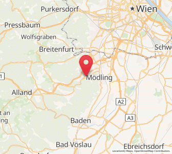 Map of Hinterbrühl, Lower Austria