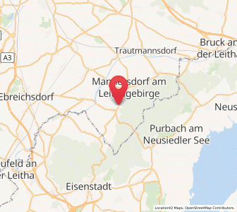 Map of Hof am Leithaberge, Lower Austria
