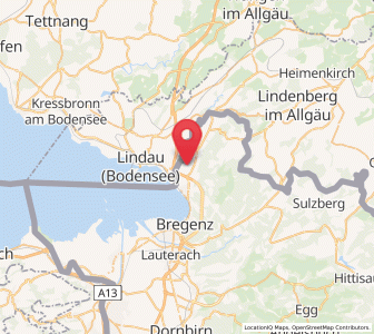Map of Hörbranz, Vorarlberg