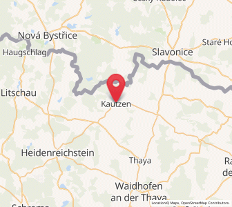 Map of Kautzen, Lower Austria