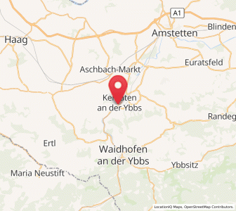 Map of Kematen an der Ybbs, Lower Austria