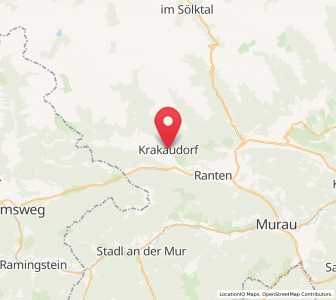 Map of Krakaudorf, Styria