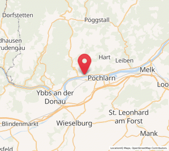 Map of Krummnußbaum an der Donauuferbahn, Lower Austria