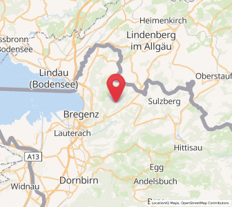 Map of Langen, Vorarlberg