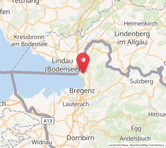 Map of Lochau, Vorarlberg
