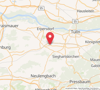 Map of Michelhausen, Lower Austria