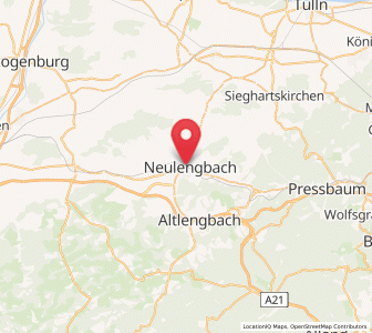 Map of Neulengbach, Lower Austria