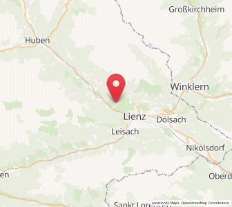 Map of Oberlienz, Tyrol