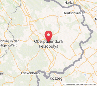 Map of Oberpullendorf, Burgenland