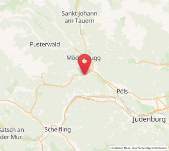 Map of Oberzeiring, Styria