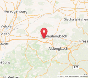Map of Ollersbach, Lower Austria