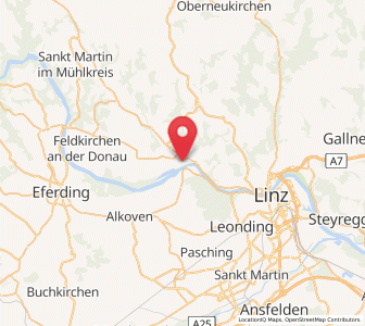 Map of Ottensheim, Upper Austria