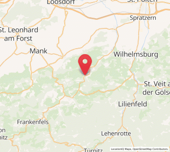 Map of Rabenstein an der Pielach, Lower Austria
